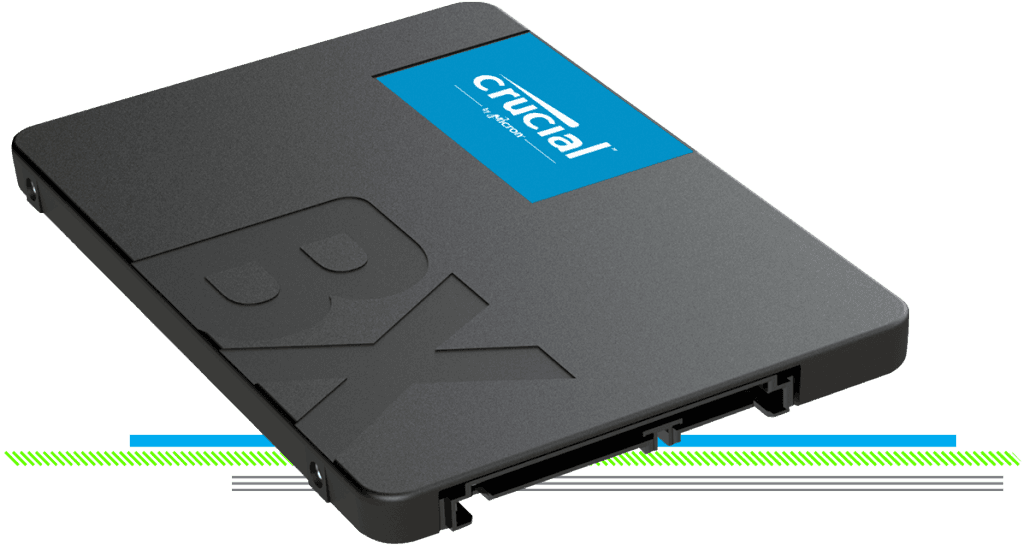Crucial Crucial BX500 SATA 2.5" Internal SSD, 1TB Capacity, 540 Mb/s Sequential Read, 500 Mb/s Sequential Write, 360TB TBW SSD Endurance, Black | CT1000BX500SSD1 - thumbnail 5