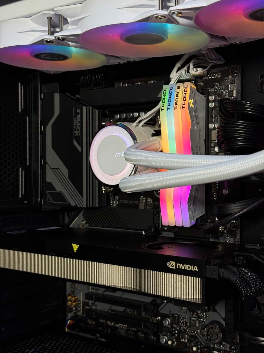 Nanotech Professional Workstation - Core i9-14900KF, A6000 48GB GPU, 64GB (2x32) DDR5 6000 MHz, 1TB M.2 SSD SN850 + 4TB HDD, 1000W PSU. - thumbnail 4