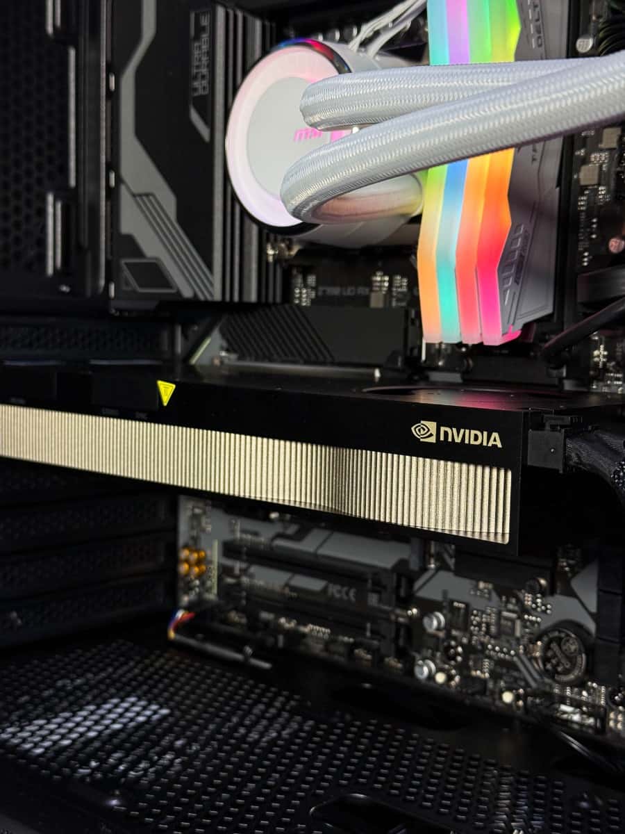 Nanotech Professional Workstation - Core i9-14900KF, A6000 48GB GPU, 64GB (2x32) DDR5 6000 MHz, 1TB M.2 SSD SN850 + 4TB HDD, 1000W PSU. - thumbnail 6