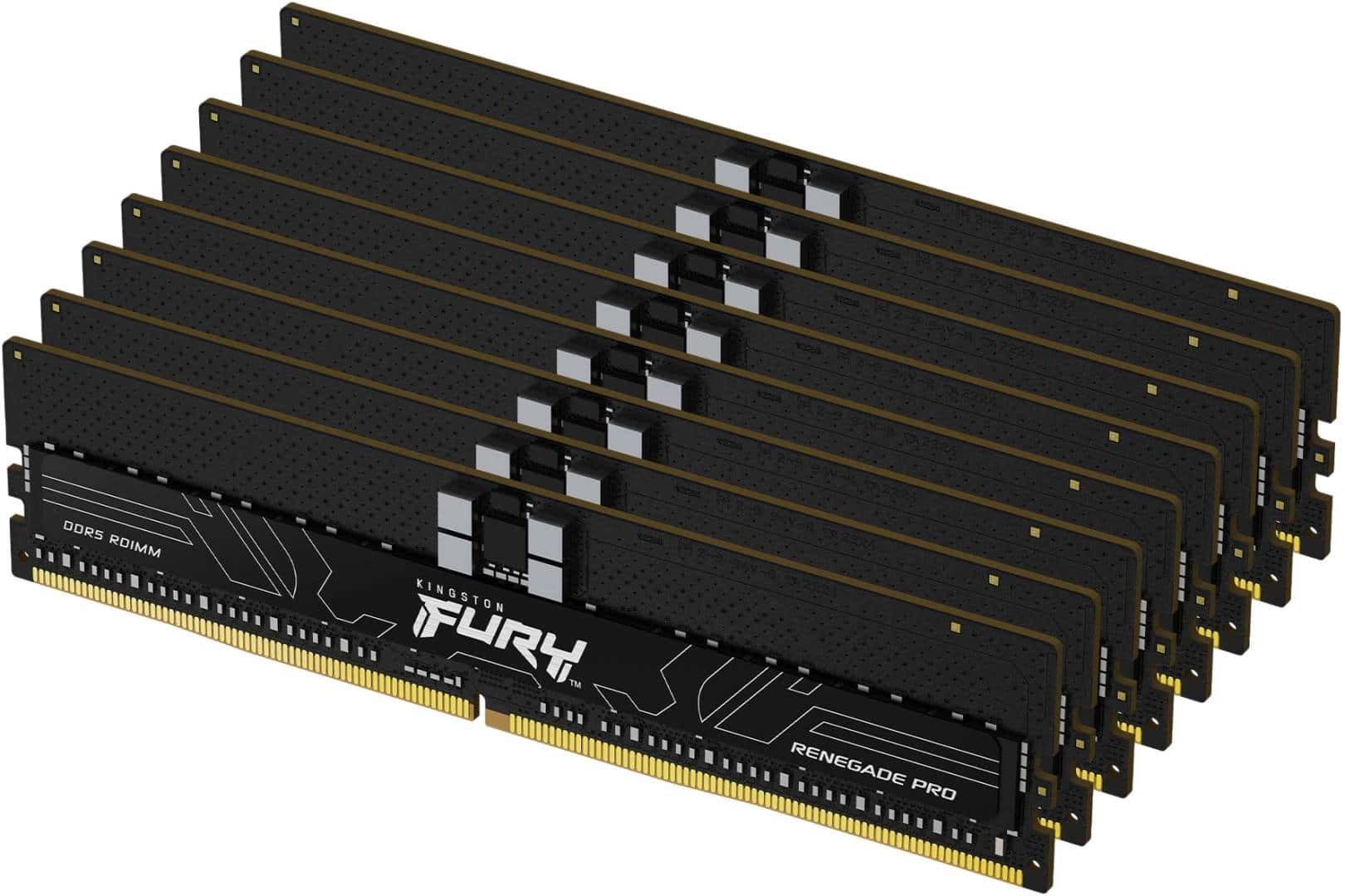 Kingston Kingston Fury Renegade Pro XMP 256GB 6000MT/s DDR5 ECC Reg CL32 DIMM (Kit of 8) Desktop Gaming Spoke - KF560R32RBK8-256  (SUPPORT ASUS TRX50  WRX90E ) - thumbnail 2