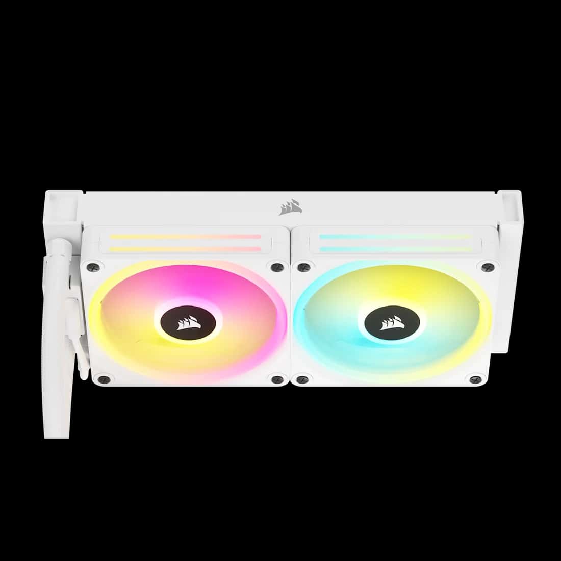 Corsair CORSAIR iCUE LINK H100i RGB AIO 240mm CPU Cooler - White, QX120 Fans, AM5/LGA 1700/1851 | CW-9061005-WW - thumbnail 6