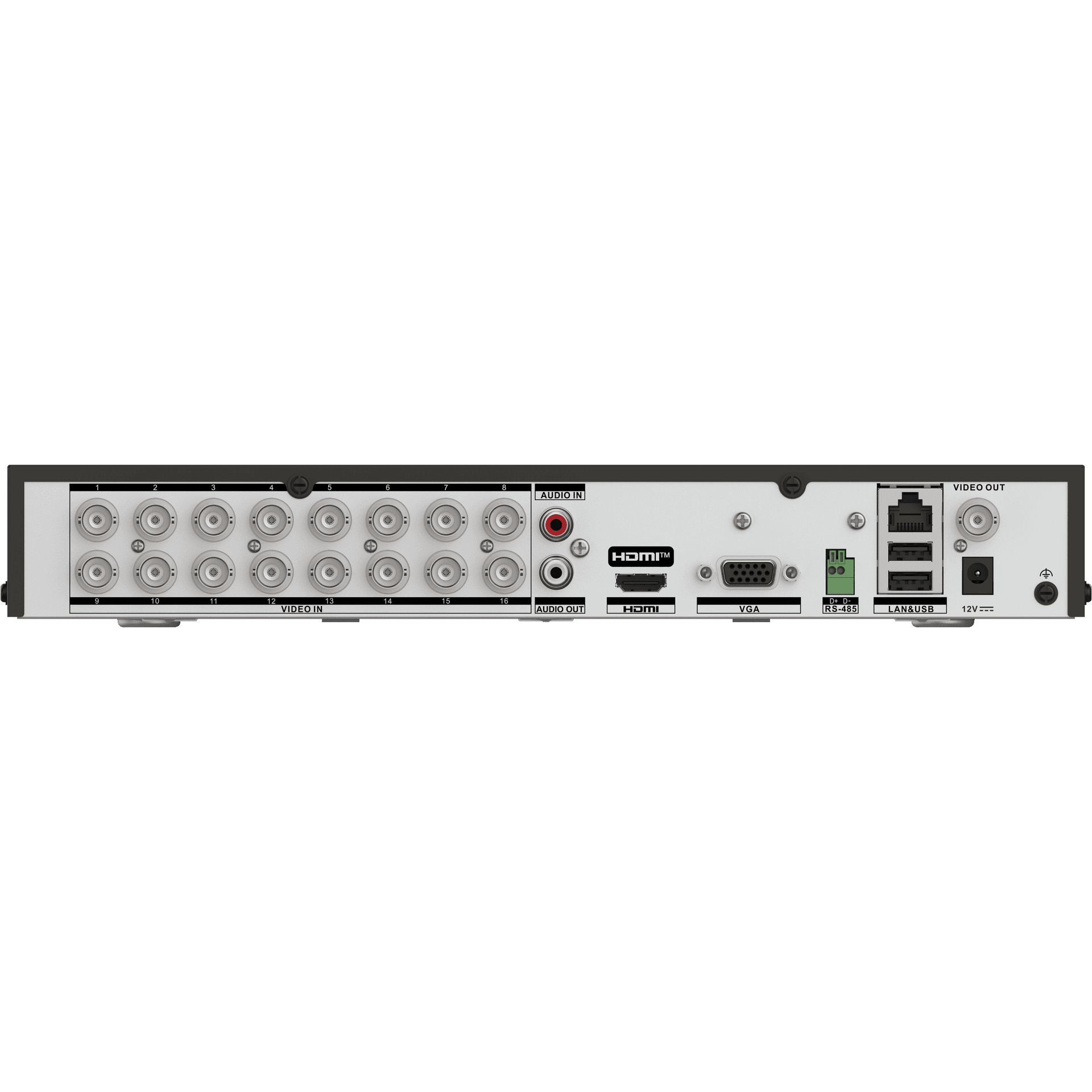 HIKVISION Hikvision iDS-7216HQHI-M1/XT 16 Channel 1080p 1U H.265 AcuSense DVR, Supports 3K/5MP Analogue Camera, Support  Two-Way Audio Technology - thumbnail 3