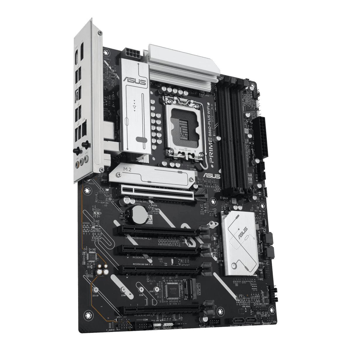 Asus ASUS Prime B860-Plus WiFi LGA 1851 ATX Motherboard, Intel B860 Chipset, 4x DIMM DDR5 Slots, Up to 256GB Max Memory, 5x PCIe x16 Slots, 2x M.2 Slots, WiFi & BT Connectivity | 90MB1K50-M0EAY0 - thumbnail 3