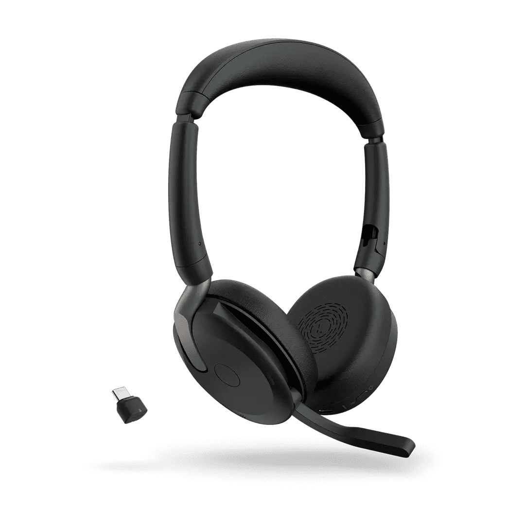 Jabra Jabra Evolve2 65 Flex - USB-C UC Stereo Portable Professional Headset, Active Noise Cancellation (ANC), Up to 32 hours | 26699-989-899 - thumbnail 2