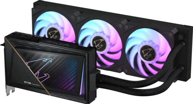 Gigabyte GIGABYTE AORUS GeForce RTX 5080 Xtreme Waterforce 16G Graphics Card, NVIDIA Blackwell Architecture, 16GB GDDR7, 360mm Radiator 256-bit, 2805MHz OC, DLSS 4 | GV-N5080AORUSX W-16GD - thumbnail 2