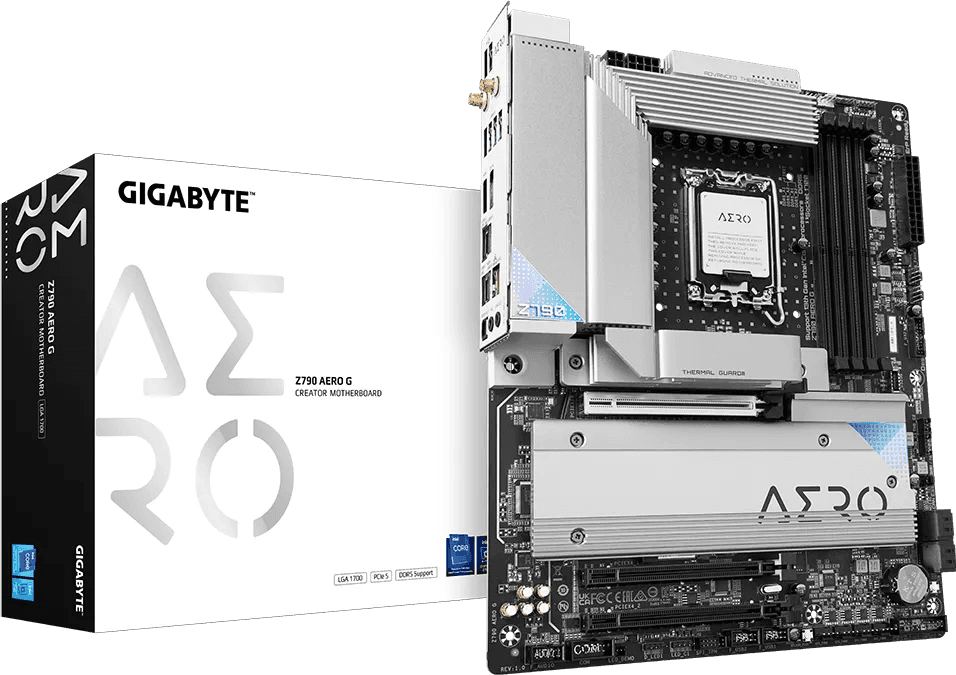 Gigabyte GIGABYTE Z790 AERO G LGA1700 ATX Motherboard, Intel Z790 Chiipset, 4x DDR5 DIMM Up to 192GB Memory, Wi-Fi 6E / 2.5GbE LAN / BT 5.3, 5x M.2, PCIe 5.0, USB 3.2 Gen2x2 Type-C, HDMI / DP | Z790 AERO G - thumbnail 6