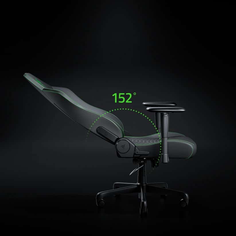 RAZER Razer Iskur V2 X NewGen Gaming Chair - Black/Green, Built-In Lumbar Support, 2D Armrests, 152° Recline | RZ38-05310700-R3G1 - thumbnail 5