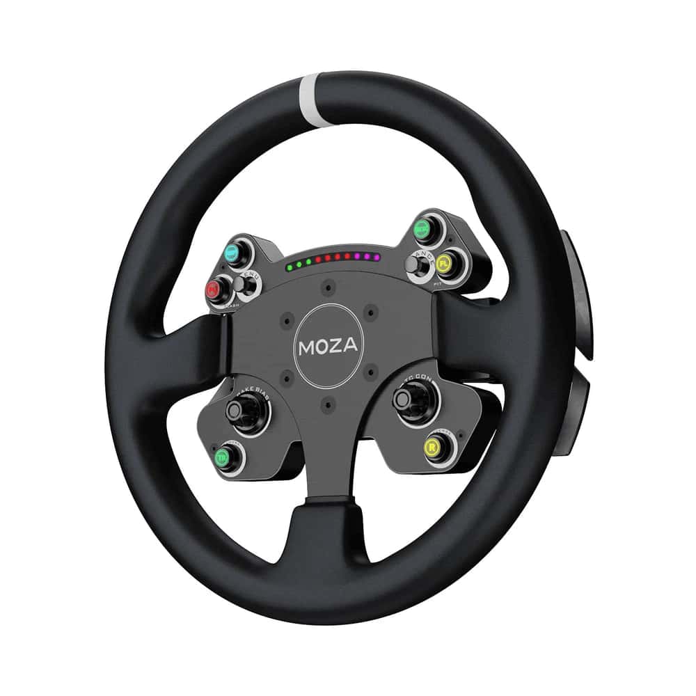 MOZA MOZA R9 V3 Sim Racing Bundle, RS080 9Nm Direct Drive Wheel Base, RS057 CS V2P Steering Wheel, RS082 mBooster Active Pedal Set with CRP2 Throttle & RS31 HBP Handbrake - thumbnail 2