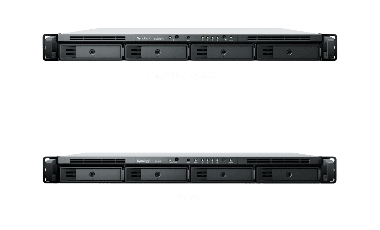 Synology 4bay NAS RackStation (Diskless), 2 GB DDR4 non-ECC, Intel Atom C3538 CPU, Dual Power Supply | RS820RP+ thumbnail 2