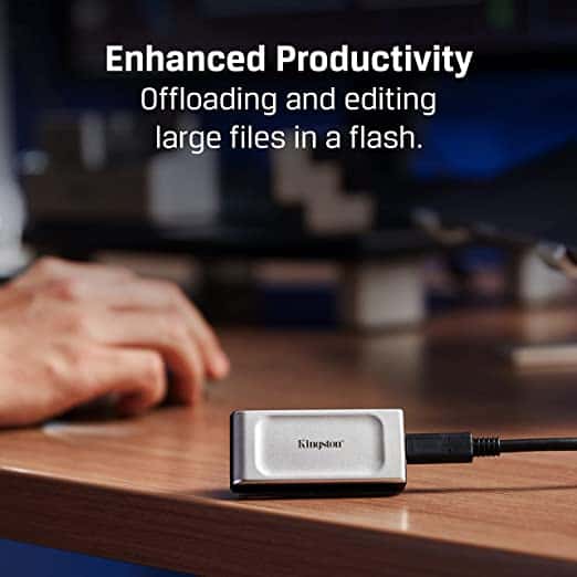 Kingston KINGSTON PORTABLE SSD 500GB 2000MB/S USB C, XS2000, High Performance Portable SSD, With USB-C, Pocket-Sized, USB 3.2  - thumbnail 5