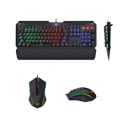 Redragon  K552-RGB-BA-1 mechanical gaming keyboard and mouse combo wired rgb led backlit 60% with arrow key keyboard & 7200 dpi mouse for windows pc gamers (tenkeyless keyboard mouse set) thumbnail 3