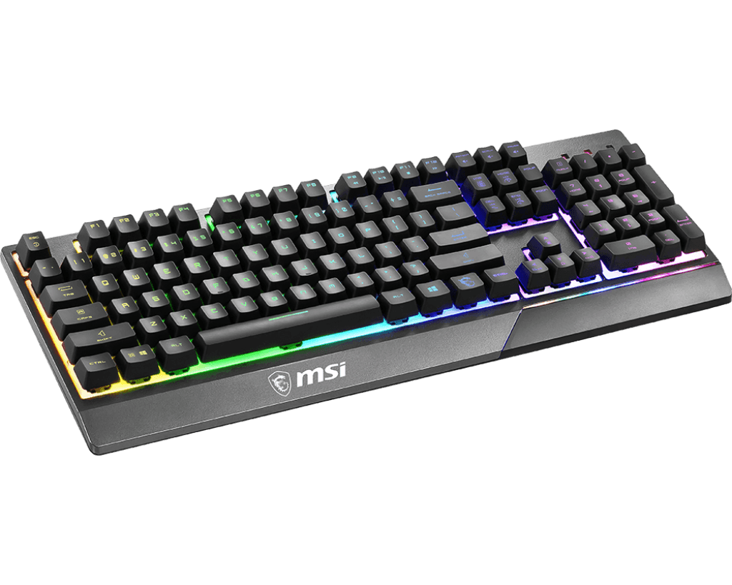 MSI MSI VIGOR GK30 Gaming Wired Keyboard, Solid Base With Mechanical-Like Switches, Plunger Switches, USB 2.0, Stunning RGB lighting, Water repellent keyboard design, Arabic&English Lay Out  | S11-04AR212-CLA - thumbnail 4