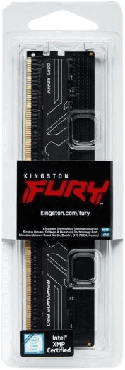 Kingston Kingston FURY Renegade Pro 32GB DDR5 ECC Desktop Memory, 6000MT/s Memory Speed, CL32 CAS Latency, ECC Registered, XMP 3.0 / EXPO, 288-Pin, 1.35 Volts, Black | KF560R32RBE-32 - thumbnail 3