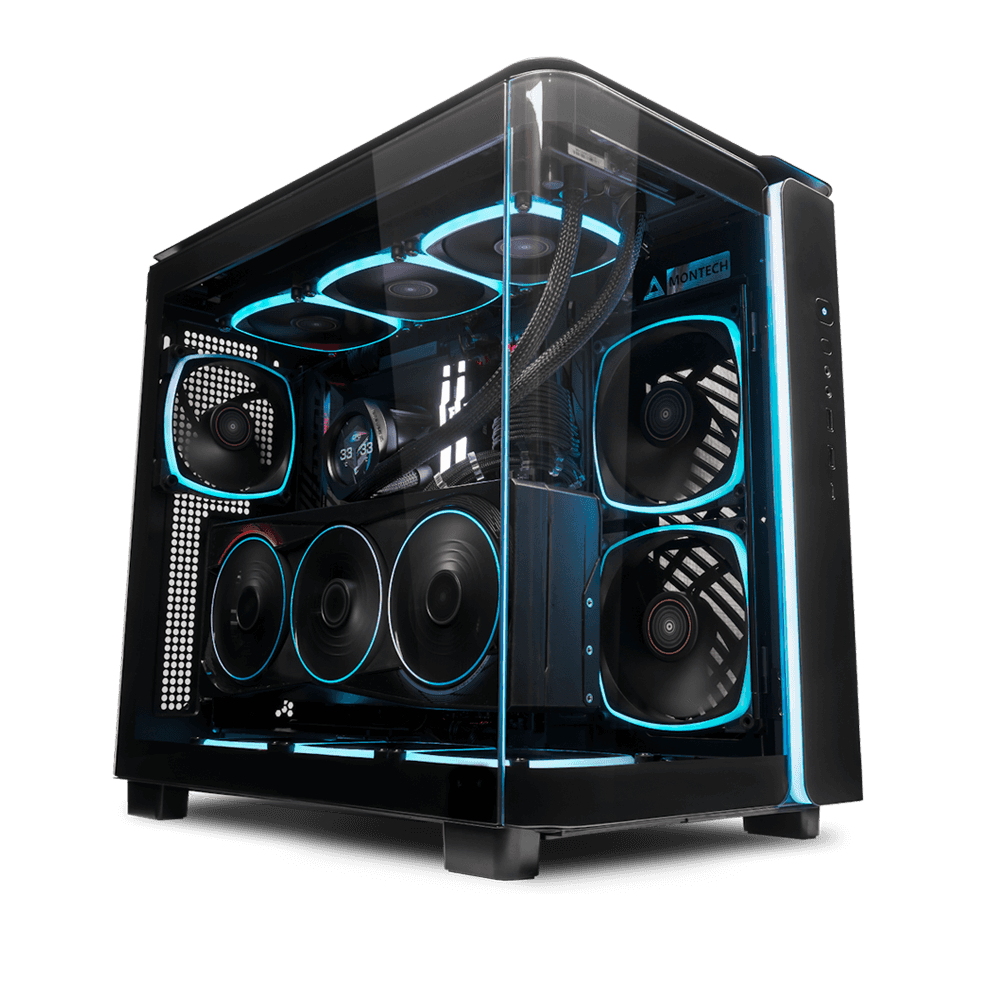 Gigabyte AMD Ryzen 7 9800X3D + AORUS RTX 5080 MASTER OC Gaming PC, AMD Ryzen 7 9800X3D, 8 Cores, 16 Threads, 5080 MASTER OC 16GB, 32GB (2x16GB) DDR5 6000MHz, 2TB Up to 7400MB/s, Liquid Cooler, 1000W, WiFi 7 - thumbnail 1