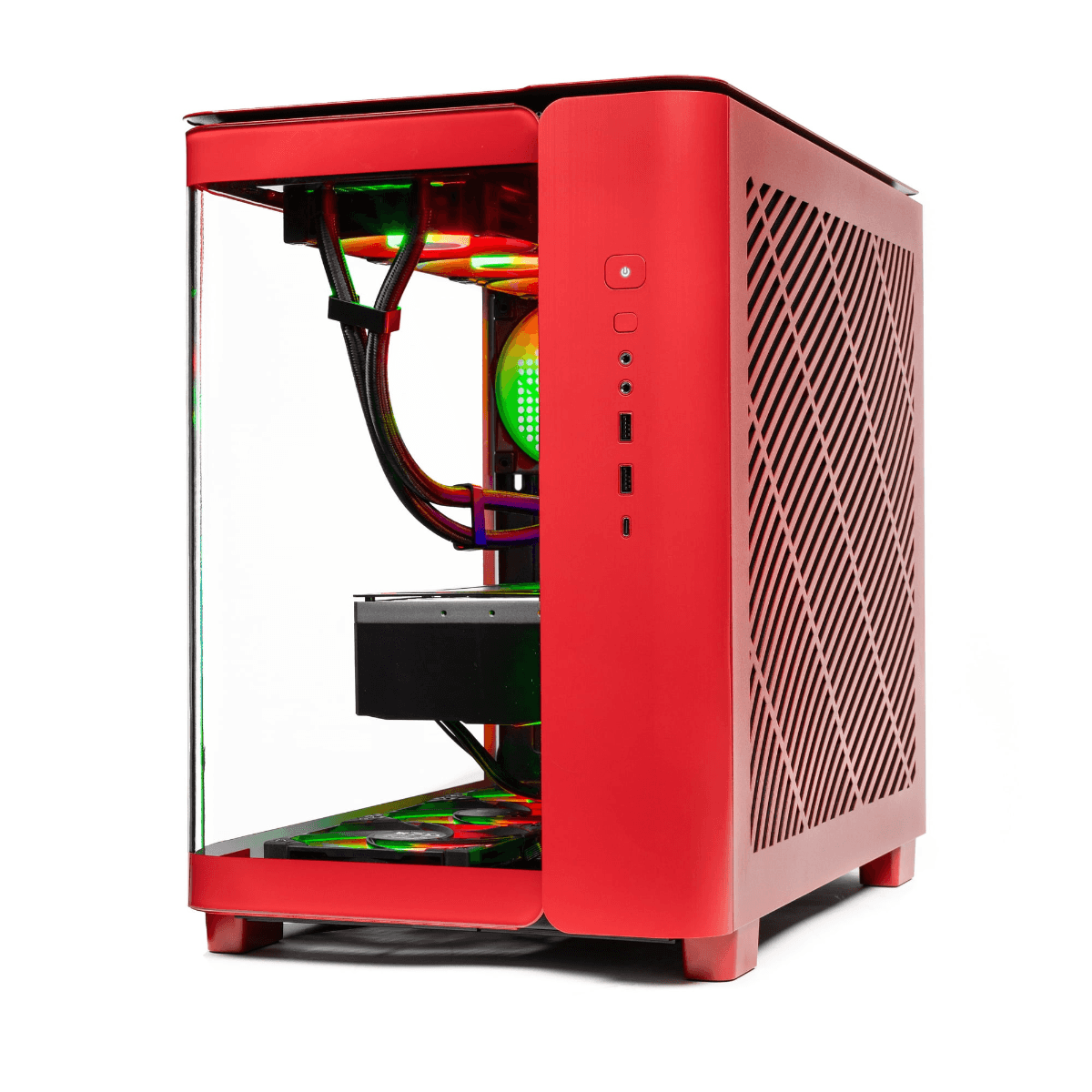 AMD AMD Red  Gaming and Creator PC, AMD Ryzen 9 9950X3D, PRIME RTX 5080 16GB OC, 64GB (2x32GB) DDR5 6000MHz, 990 PRO 2TB, AIO Cooler, 850W, WiFi 7 - thumbnail 2