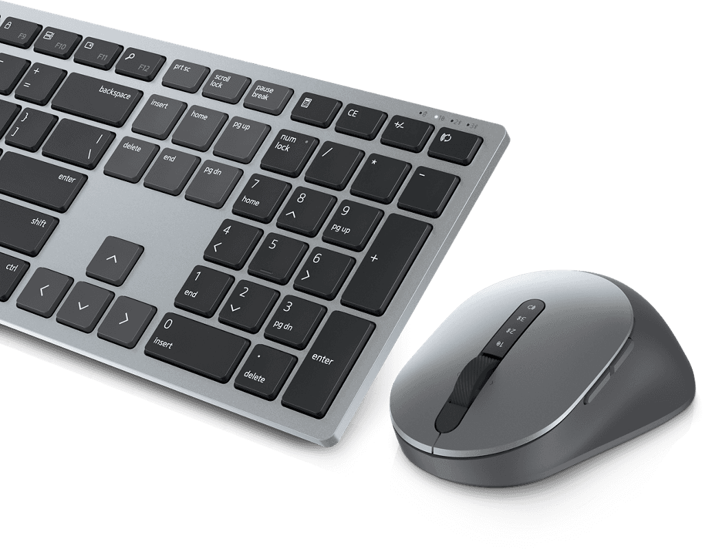 Dell Premier Multi-Device Wireless Keyboard and Mouse, 2.4 GHz, Bluetooth 5.0, 12 programmable keys of F1-F12 | KM7321W thumbnail 1