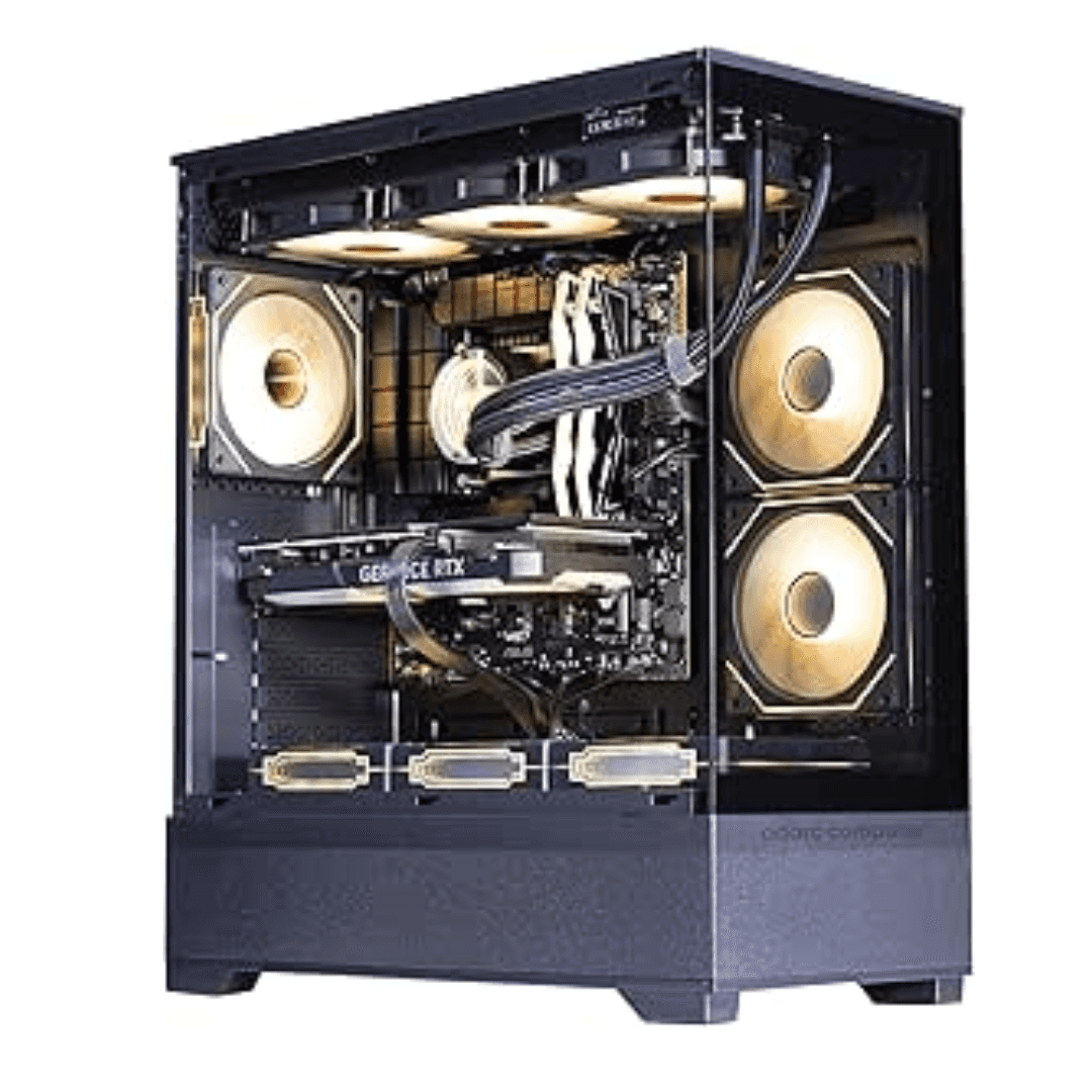 Nanotech High-Performance Gaming PC, AMD Ryzen 7 7800X3D, RTX 5060 Ti OC Edition 16GB, 32GB (2x16GB) 6000MHz, 1TB NVMe SSD, 750W, WiFi, AIO Cooler - thumbnail 1