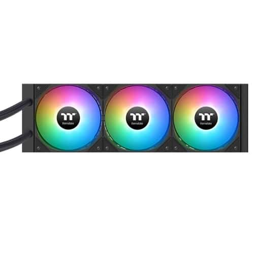Thermaltake Thermaltake LA360-S ARGB Sync AIO Liquid Cooler, RGB Water Block with 2.4??? LCD, 2x 120mm ARGB fans, 79.3 CFM (one fan) Air Flow, PWM 600~2500 R.P.M Static Pressure, Black | CL-W462-PL12SW-A - thumbnail 5