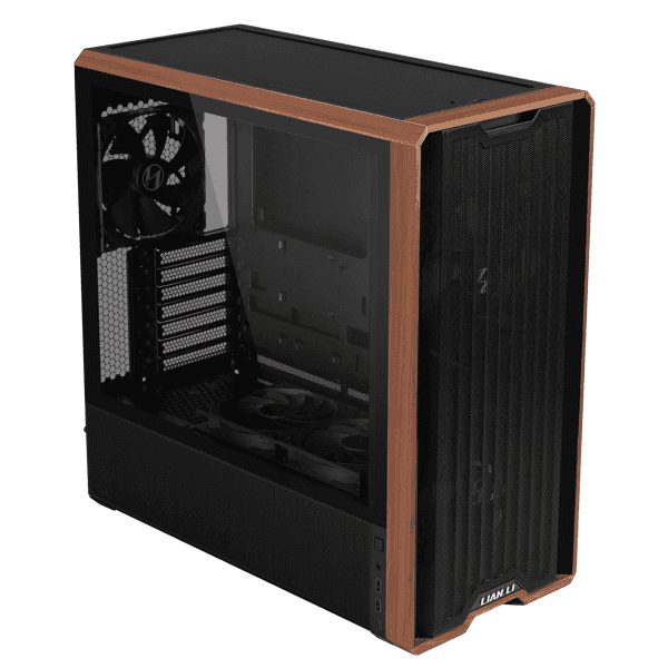 LIAN LI Lian Li LANCOOL 217 Mid-tower Workstation Case, Adaptive Front Fan Mounting, 5 Pre-installed Fans, Back-Connect Motherboards Compatible, Up to E-ATX/EEB Motherboard, Two PSU Mounting Directions, Two Power Buttons, PPLP Certification, Black | LAN217X - thumbnail 1