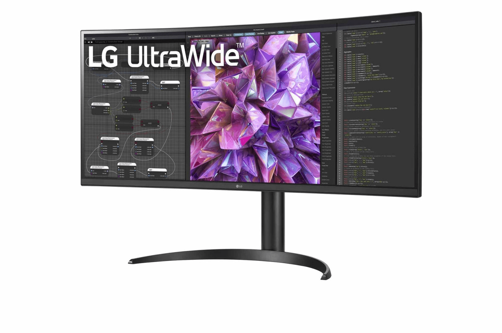 LG 34WQ75C-B 34'' UltraWide QHD IPS Curved Monitor, 60Hz Refresh Rate, 5ms Gtg Response Time, 1.07B Color Depth, 21:9 Aspect Ratio, HDR10, USB Type-C, LAN Port, Black | 34WQ75C-B thumbnail 2