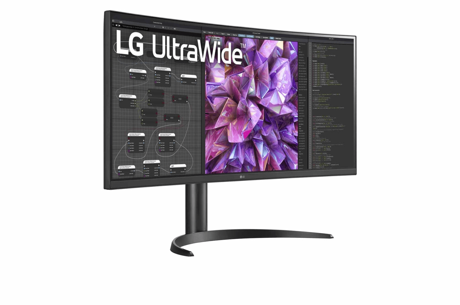 LG 34WQ75C-B 34'' UltraWide QHD IPS Curved Monitor, 60Hz Refresh Rate, 5ms Gtg Response Time, 1.07B Color Depth, 21:9 Aspect Ratio, HDR10, USB Type-C, LAN Port, Black | 34WQ75C-B thumbnail 4