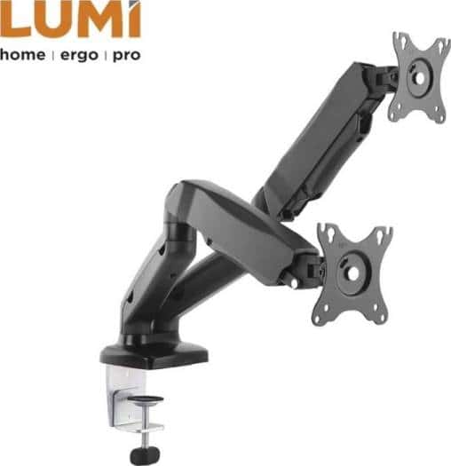 Other Skill Tech LCD stand, Dual-screen, two-screen desktop universal rotary lift bracket Dual Monitor, Full Motion Monitor Stand Desk Mount Supports 2 Screens | SH130-C024 - thumbnail 4