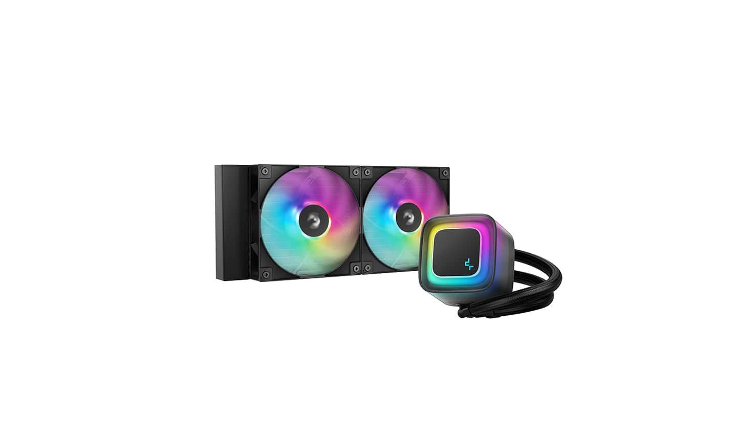 DEEPCOOL DeepCool LE240 V2 AIO ARGB Liquid CPU Cooler, 240mm Radiator, up to 3400 RPM, Hydro Bearing Type, Anti-Leak Technology, Black | R-LE240-BKAMMC-G-2 - thumbnail 1