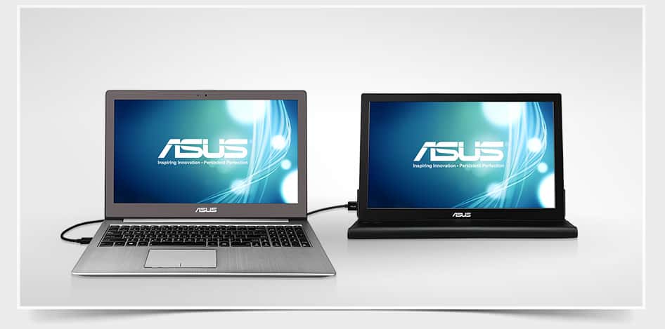 Asus ASUS MB168B Portable USB Monitor - 15.6 inch, HD, USB-powered, Ultra-slim, Smart Case - thumbnail 4