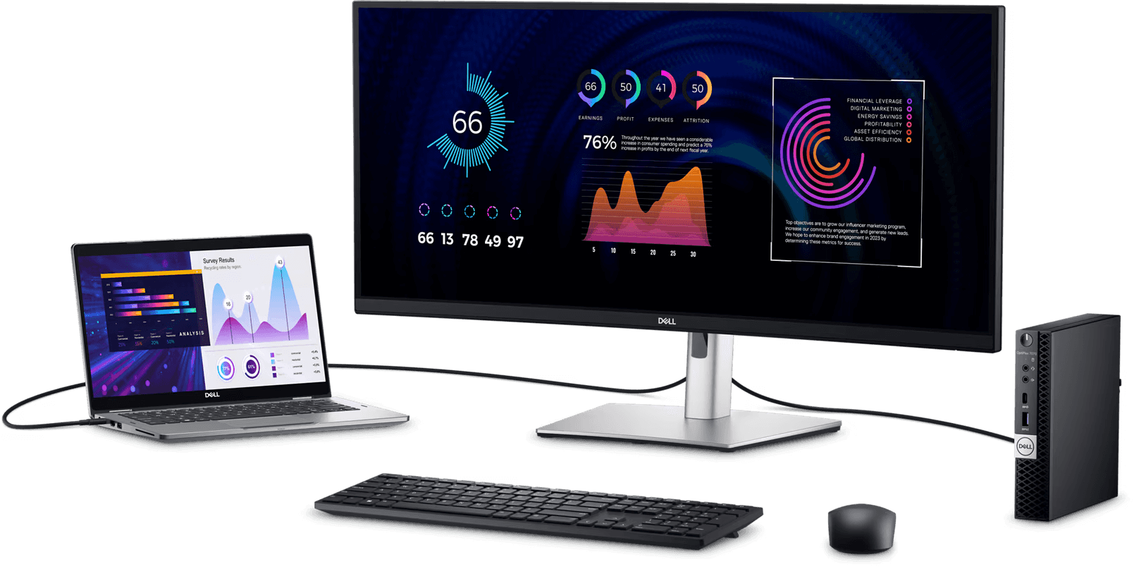 Dell Dell P3424We Curved USB-C Hub Monitor, 34" WQHD IPS Display, 60Hz Refresh Rate, Unparalleled focus, Up to 5ms (GtG) Response Time, 3800R Curvature, 1.07 Billion Colors, Black | P3424We - thumbnail 4