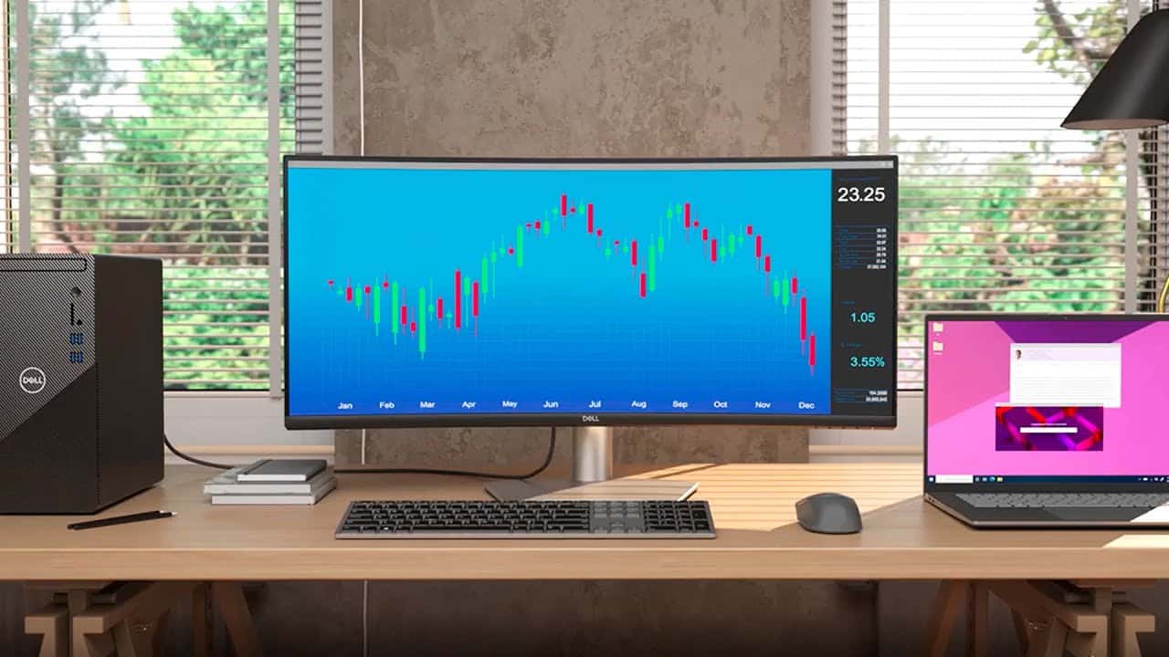 Dell Dell P3424We Curved USB-C Hub Monitor, 34" WQHD IPS Display, 60Hz Refresh Rate, Unparalleled focus, Up to 5ms (GtG) Response Time, 3800R Curvature, 1.07 Billion Colors, Black | P3424We - thumbnail 1