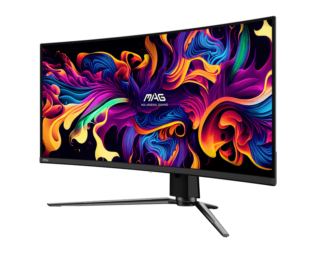 MSI MSI MAG 341CQP QD-OLED Curve Gaming Monitor, 34" UWQHD QD-OLED Display, 175Hz Refresh Rate, 0.03ms (GtG) Response Time,1800R Curvature, AdaptiveSync Technology, Black | 341CQP - thumbnail 3