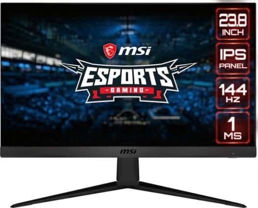 MSI MSI Optix G241 23.8" Full HD 1920 x 1080 1ms (MPRT) 144Hz 2 x HDMI, DisplayPort AMD FreeSync Anti-Glare Frameless Design Backlit LED IPS Gaming Monitor | 9S6-3BA41T-005 - thumbnail 2