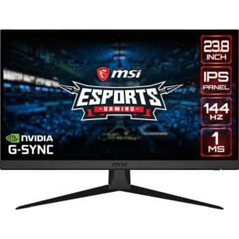 MSI Optix G242 - 23.8 Inch 16: 9 Anti-glare Aspect Ratio Super Narrow Bezel 1ms 1920 x 1080 (FHD) 144Hz Refresh Rate Tilt Adjustment 24 "AMD Freesync IPS Gaming Monitor | 9S6-3BA41T-039 - thumbnail 2
