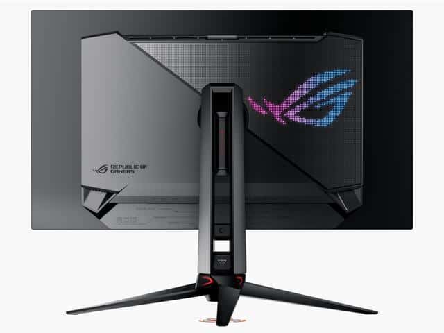 Asus ASUS ROG Swift OLED PG32UCDM Gaming Monitor 31.5-inch 4K QD-OLED panel, 240Hz, 0.03ms (GTG), G-SYNC compatible, custom heatsink, graphene film, uniform brightness,99% DCI-P3, True 10-bit, 90W Type-C, 3 Years Warranty | 90LM09T0-B01370 - thumbnail 8