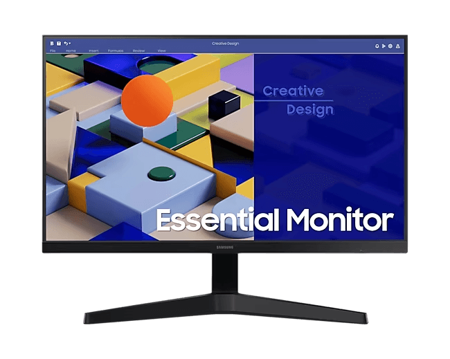 Samsung S3 S31C 24" FHD IPS Essential Flat Monitor, 75Hz Refresh Rate, 5ms Response Time, AMD FreeSync, Game Mode, Eye Saver & Flicker Free, 16.7M Color, 1x HDMI 1.4 / 1x D-Sub, Black | LS24C310EAMXUE - thumbnail 5
