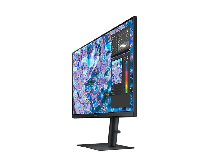 SAMSUNG Samsung 27" ViewFinity S6 QHD Monitor with IPS Panel, ergonomic design, 75Hz refresh rate, 5(GTG) Response Time, sRGB Coverage 0.99, Eye Saver Mode, Flicker Free, Wall Mountable  | LS27B610EQMXUE - thumbnail 6
