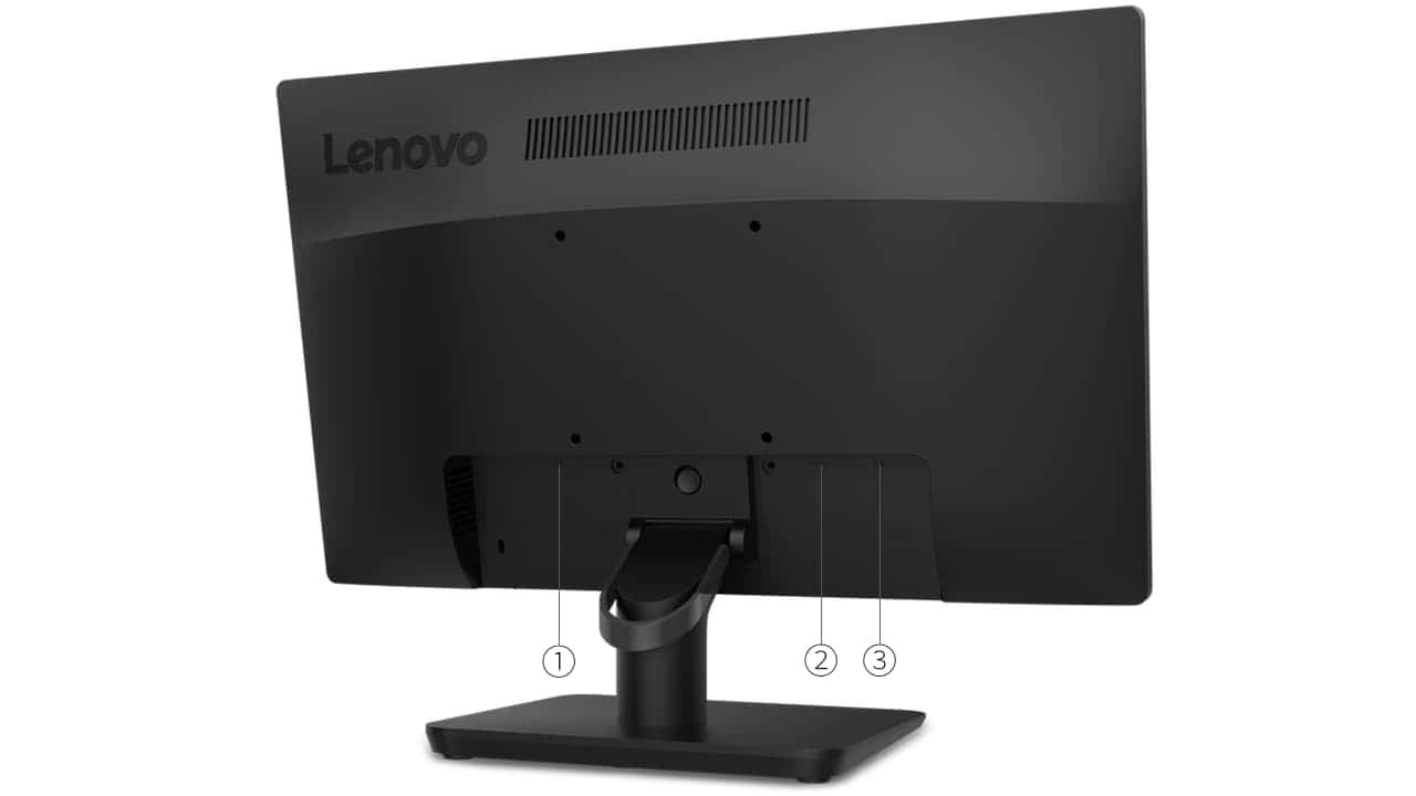 Lenovo Lenovo D19-10 18.5" HD TN Businesses Monitor, WLED Anti-glare 16:9 Display, 5ms Response Time, 16.7M Colors with 72% NTSC, 1x HDMI 1.4, 1x VGA, Black | 61E0KCT6UK - thumbnail 2