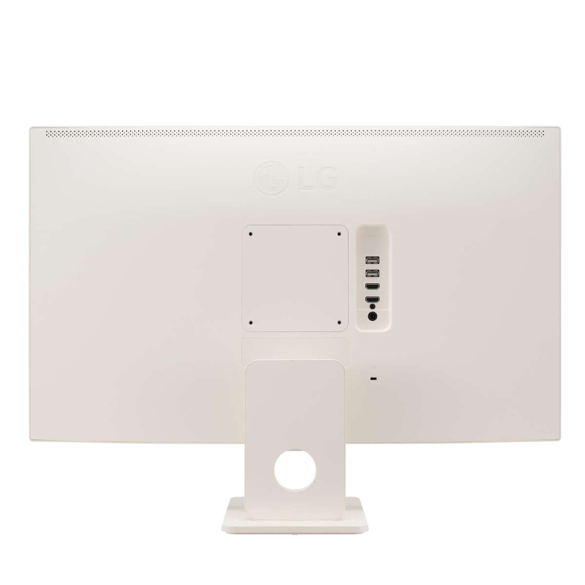 LG LG 27SR50F 27" Smart FHD IPS Monitor with webOS 23, HDR10, Screen Share, Wi-Fi / Bluetooth, 5Wx2 Stereo Speaker, Tilt Stand, Apple AirPlay 2 & HomeKit Compatibility, HDMI/USB Type-A, White - thumbnail 4