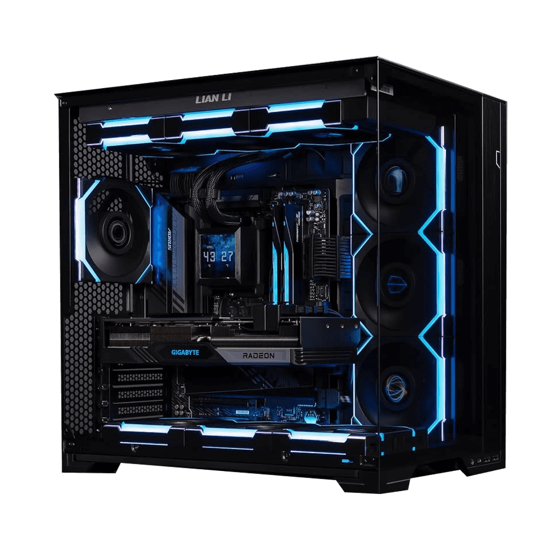 Nanotech High-End Intel 14th Gen Gaming PC: i7-14700KF + AMD RX 9070 XT 16GB, 32GB DDR5 6000MHz, 1TB NVMe, 360mm LCD AIO, 850W Platinum, WiFi, Lian Li Compact Case - thumbnail 1