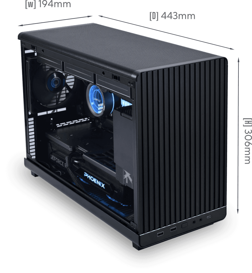 Nanotech Nucleus Lianli A3 M-ATX Gaming PC, AMD 7800X3D Ryzen 7, 8-Core, NVIDIA ProArt RTX 4080 Super 16GB, 64GB (2x32GB) DDR5 RAM, 2TB PCIe 4.0 NVMe, 850W PSU, Gaming and Rendering PC - thumbnail 6