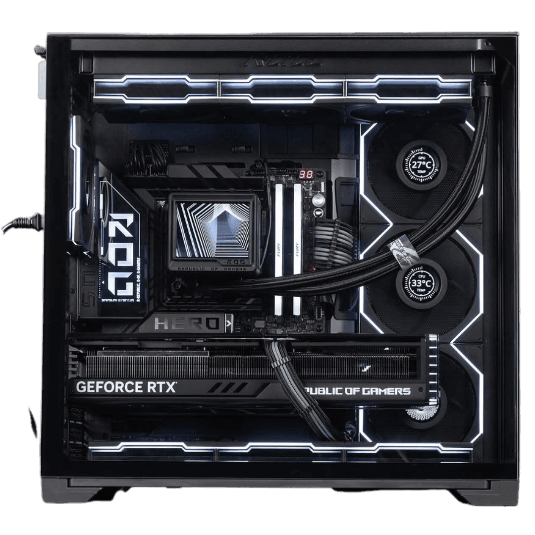 LIAN LI Extreme Compact Gaming PC, Core Ultra 7 265KF, RTX 4080 Super 16GB OC, 64GB (2x32GB) 6000MTs, 990 PRO 4TB NVMe, 1000W, Extreme AIO Cooler - thumbnail 3