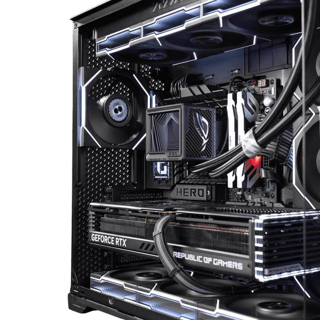 LIAN LI Extreme Compact Gaming PC, Core Ultra 7 265KF, RTX 4080 Super 16GB OC, 64GB (2x32GB) 6000MTs, 990 PRO 4TB NVMe, 1000W, Extreme AIO Cooler - thumbnail 4