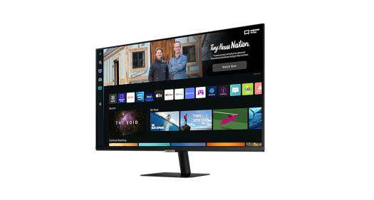 SAMSUNG Samsung M5 32'' Flat Monitor, With Smart TV Experience, 1920x1080 Resolution, Max 60Hz Refresh Rate, 4ms Response Time, 16:9 Aspect Ratio, HDR10, Max 1B Color Support, Black | LS32BM500EMXUE - thumbnail 1