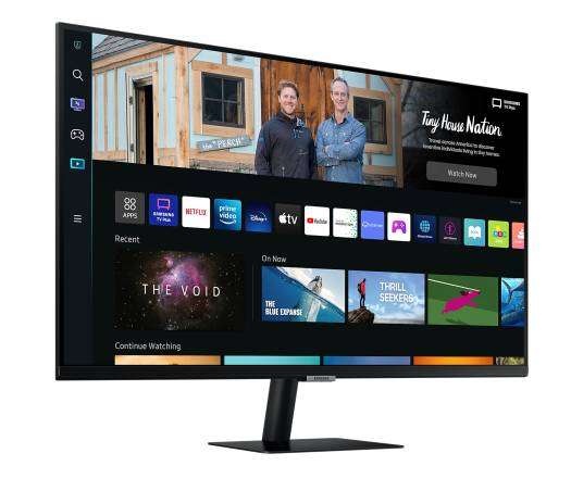 SAMSUNG Samsung M5 32'' Flat Monitor, With Smart TV Experience, 1920x1080 Resolution, Max 60Hz Refresh Rate, 4ms Response Time, 16:9 Aspect Ratio, HDR10, Max 1B Color Support, Black | LS32BM500EMXUE - thumbnail 2