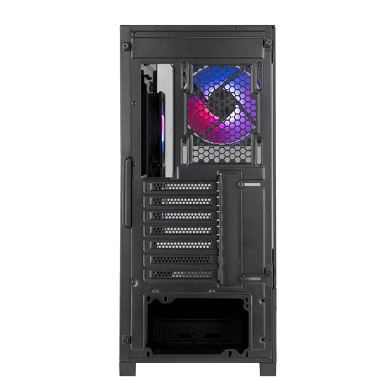 Silverstone Silverstone Lucid 05 ATX Case, Bold 270° Panoramic View, upto 360mm Radiators, GPU up to 410mm, Type-C | SST-LD05-B-ARGB - thumbnail 3