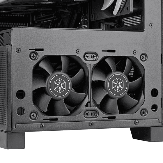 Silverstone Silverstone Lucid 05 ATX Case, Bold 270° Panoramic View, upto 360mm Radiators, GPU up to 410mm, Type-C | SST-LD05-B-ARGB - thumbnail 8