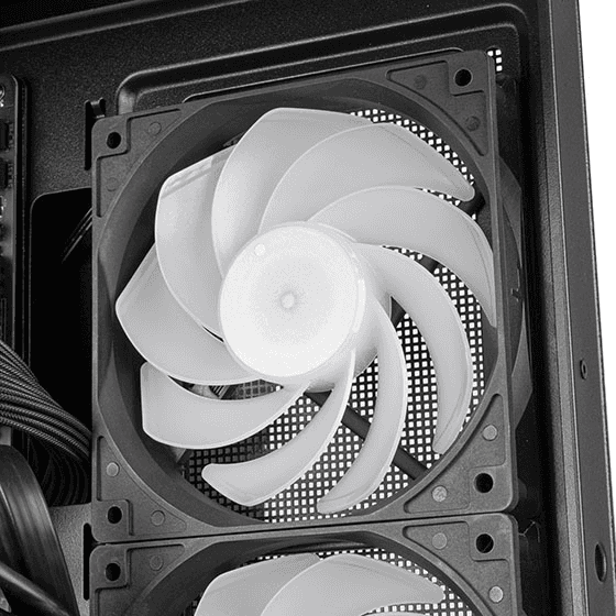 Silverstone Silverstone Lucid 05 ATX Case, Bold 270° Panoramic View, upto 360mm Radiators, GPU up to 410mm, Type-C | SST-LD05-B-ARGB - thumbnail 10