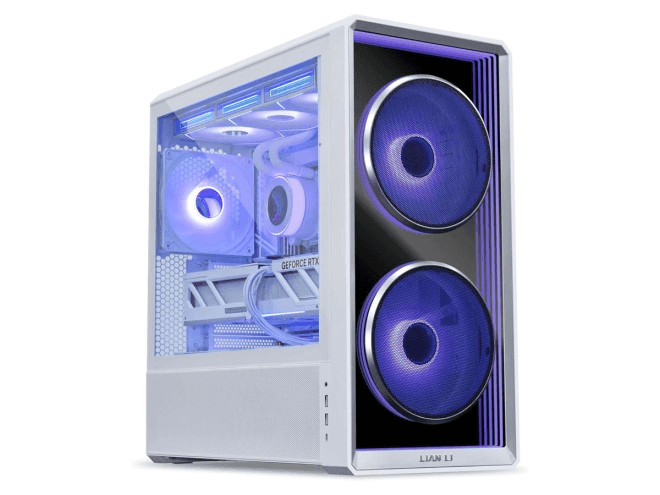 Nanotech White Gaming & Rendering PC, i7-14700KF, ASUS PRIME RTX 5070 White OC, 32GB DDR5 6000 RGB, 1TB NVMe, 360mm LCD AIO, 850W ATX 3.1 - thumbnail 1
