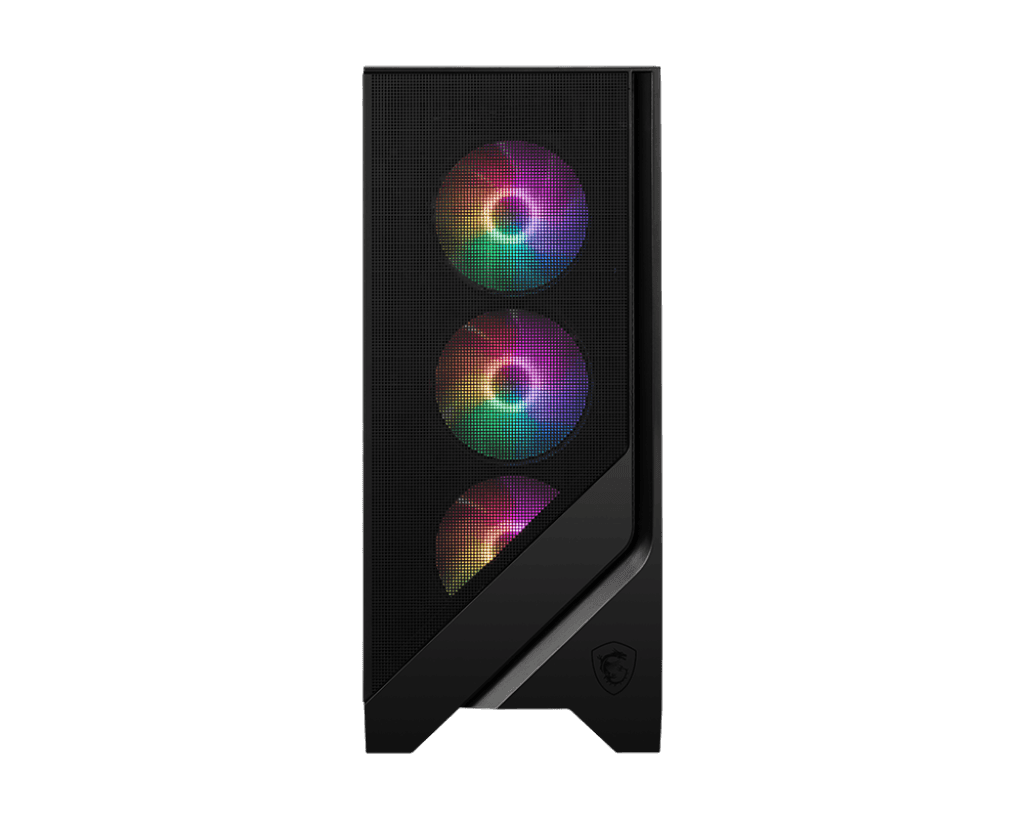 MSI MSI MAG FORGE 120A AIRFLOW Mid Tower Case, 5x Pre-installed ARGB Fans, MOBO Supports Upto ATX, Tempered Glass Window, Black | 306-7G23A21-809 - thumbnail 2