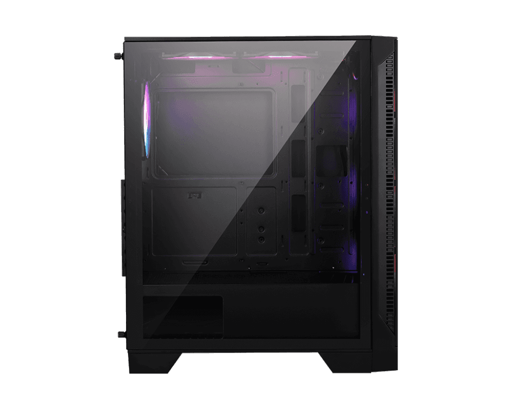 MSI MSI MAG FORGE 120A AIRFLOW Mid Tower Case, 5x Pre-installed ARGB Fans, MOBO Supports Upto ATX, Tempered Glass Window, Black | 306-7G23A21-809 - thumbnail 3